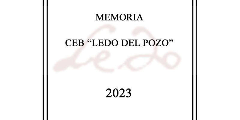 Memoria CEB Ledo del Pozo 2023