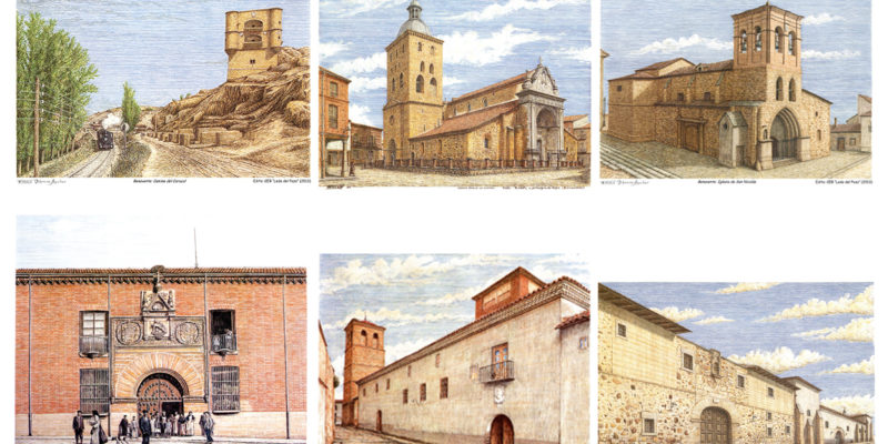 6 manteles con imágenes de Benavente. Tomás Viforcos.