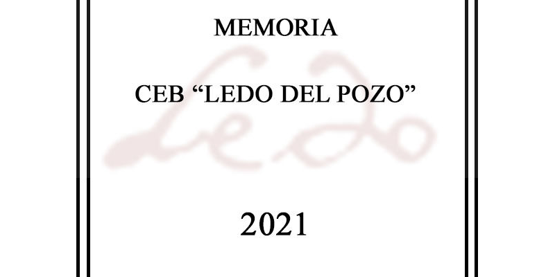 Memoria CEB Ledo del Pozo 2021